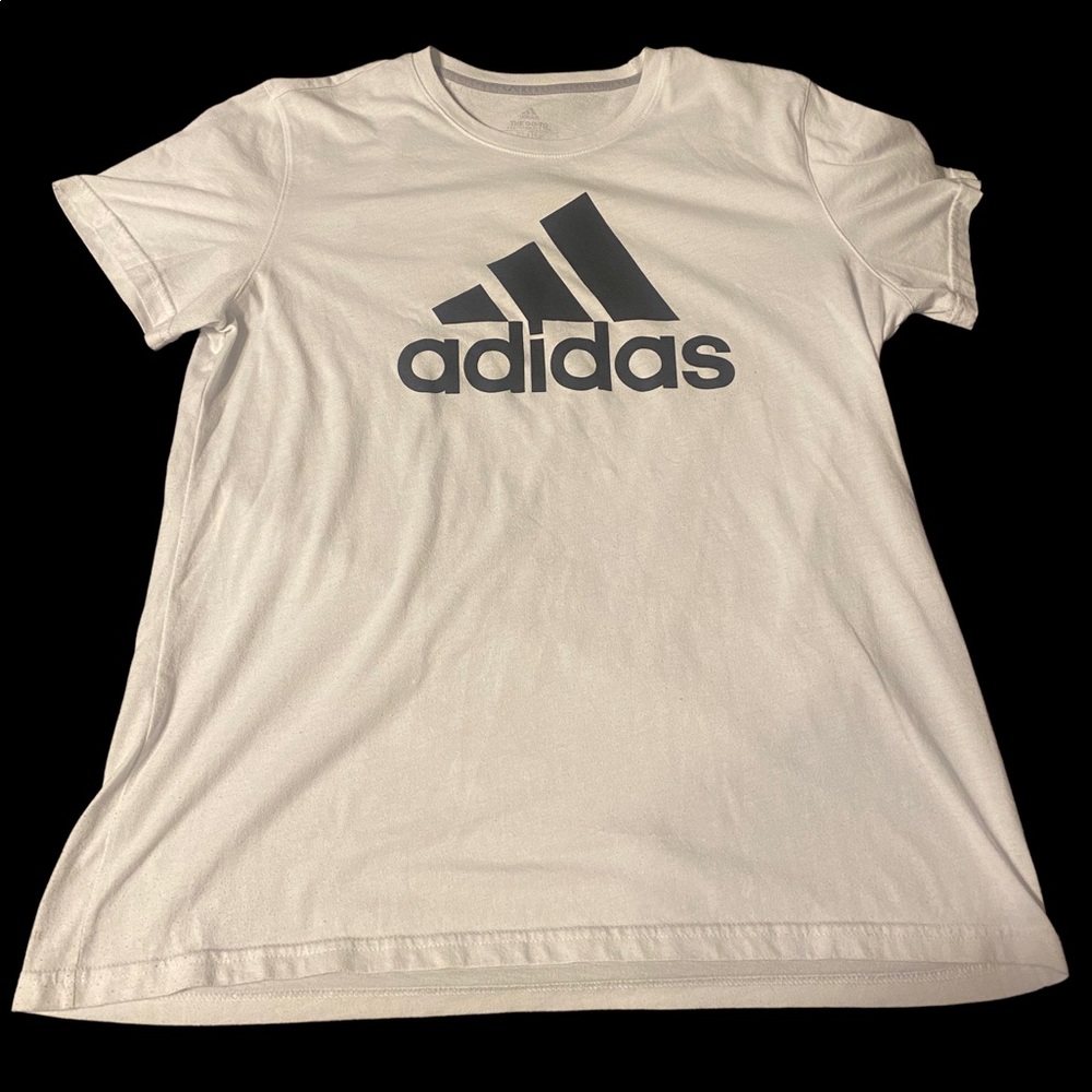 White Adias tee XL